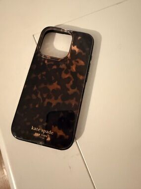 kate spade Tortoise Pattern iPhone Case in Brown and Black